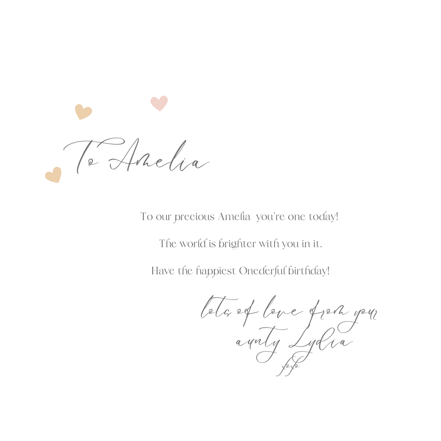 Personalised Baby Girl 1st Birthday Card Custom Name Keepsake Gift